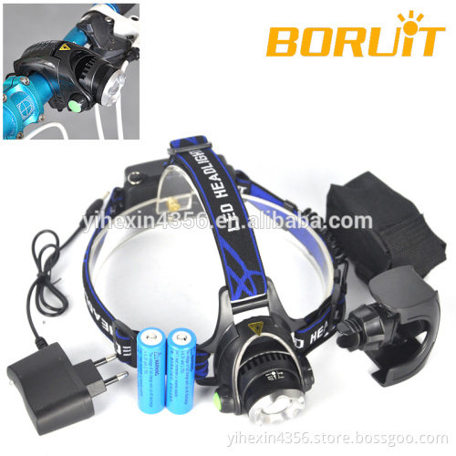 1600 Lumen Zoom CREE T6 LED Rechargeable Headlamp